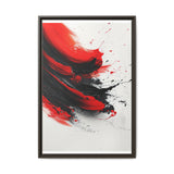 Abstract Energy - Vivid Red and Black Fine Art Print, 8K Detail