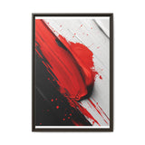 Abstract Energy - Red & Black Chaos Ink Art Print, 8K Detail