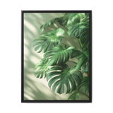 Floating Monstera Delight - Minimalist Botanical Art Print