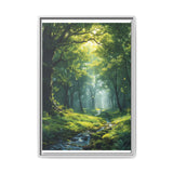 Enchanted Forest Serenity: Sunlit Canopy Art Print