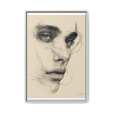 Japandi Minimalist One-Line Art Portrait - Museum Grade Print