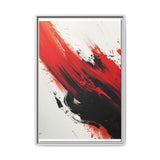 Abstract Fury - Vivid Red & Black Chaos Ink Art Print, 8K