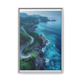 Coastal Serenity: Birdseye View of BC Highway - Premium Art Print