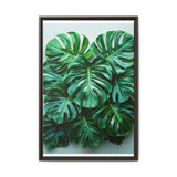Floating Monstera Elegance - Serene Nature Art on Premium Paper