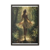 Enchanted Forest Ballerina - Ethereal Sun-Dappled Woodland Print