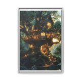 Enchanted Forest Treehouse: Magical Realm Fine Art Print