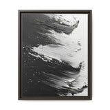 Abstract Swirls Art Print - High Contrast Black & White Brushwork