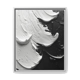 Monochrome Elegance: Abstract Swirls - Fine Art Print