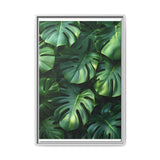 Ethereal Monstera Leaves Art Print - Minimalist Nature Elegance