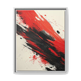 Vivid Red & Black Abstract Chaos - High-Detail 8K Art Print