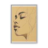 Japandi-Inspired Minimalist One-Line Portrait Art Print