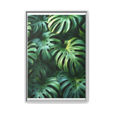 Floating Monstera Delight - Serene Nature Art Print