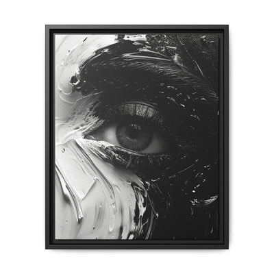 Spiral Elegance: Abstract Black & White Brushstroke Art Print