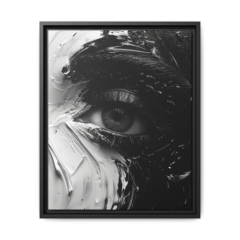 Spiral Elegance: Abstract Black & White Brushstroke Art Print