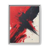 Vivid Red & Black Chaos - Abstract Acrylic 8K Art Print