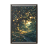 Twilight Enchantment: Majestic Oaks & Firefly Glow - Fine Art Print