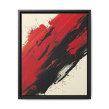 Abstract Red & Black Chaos - High-Energy Fine Art Print, 8K Detail