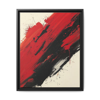 Abstract Red & Black Chaos - High-Energy Fine Art Print, 8K Detail