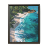 Tropical Paradise: Golden Hour Aerial Beachscape Print