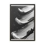 Monochromatic Elegance - Abstract Swirls Art Print on Museum Grade Paper