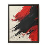 Abstract Energy Red & Black Ink Strokes - Premium 8K Art Print