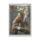 Majestic Fox in Enchanted Forest - Premium Art Print