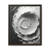 Yin-Yang Impasto Swirl - Elegant Monochrome Art Print