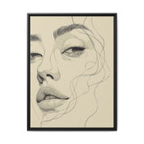 Japandi Minimalist One-Line Art Portrait - Museum Grade Print