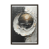 Monochrome Yin-Yang Swirl - High-Contrast Abstract Fine Art Print