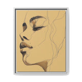 Japandi-Inspired Minimalist One-Line Portrait Art Print