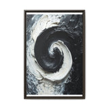 Yin-Yang Harmony: Abstract Impasto Brush Stroke Art Print