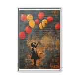 Urban Dreamscape: Child & Balloons Banksy-Inspired Fine Art Print