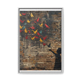 Urban Dreamscape - Banksy-Inspired Paper Cranes Art Print