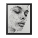 Japandi-Inspired One-Line Ink Portrait - Minimalist Art Print