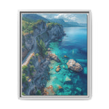 Coastal Serenity: Birdseye View on BC's Majestic Highway Print