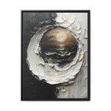 Monochrome Yin-Yang Swirl - High-Contrast Abstract Fine Art Print