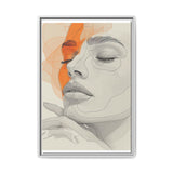 Minimalist Japandi-Inspired One-Line Portrait Art Print