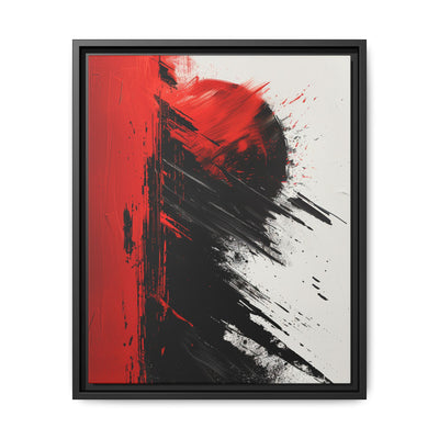 Vivid Abstract Energy - Red & Black Dynamic Art Print