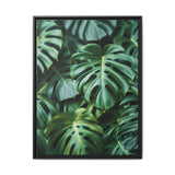 Floating Monstera Delicacy - Overhead Elegance on Museum Paper