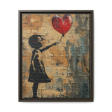 Urban Heartbeat - Banksy-Inspired Vivid Street Art Print