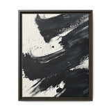 Abstract Energy in Monochrome - Bold Brush Stroke Art Print