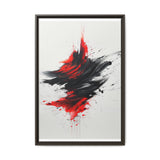 Abstract Red and Black Chaos - High-Detail Modern Art Print