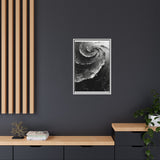 Abstract Swirls & Strokes - High-Contrast Black & White Art Print