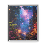 Galactic Neon Forest: Ultra-Detailed 4K Space Anime Print