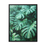 Floating Monstera Leaves - Ethereal Art Print on Museum-Grade Paper