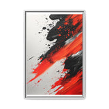 Abstract Fury: Vivid Red & Black Chaos - High-Detail 8K Fine Art Print