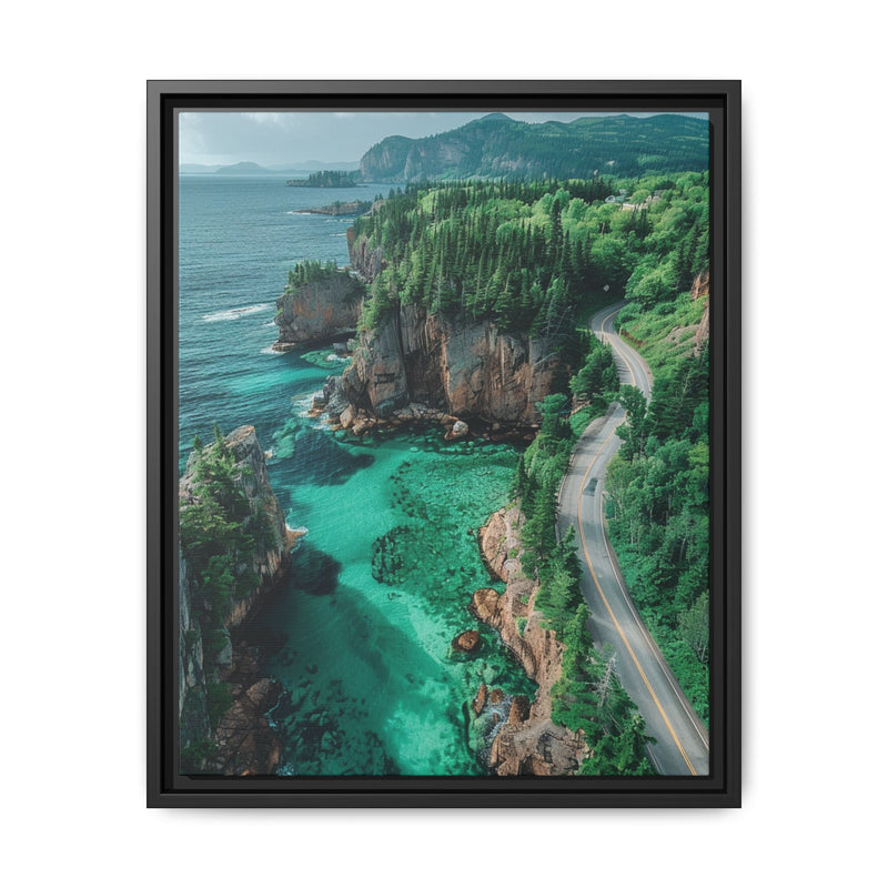 Coastal Serenity: Aerial BC Highway - Limited Edition Art Print