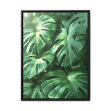Serene Monstera Dreams - Overhead Leaves Art Print