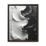 Yin Yang Swirl Abstract Art - High-Contrast Monochrome Print