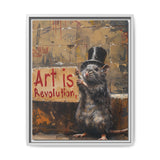 Rebel Rat Top Hat - Banksy-Style Urban Art Print